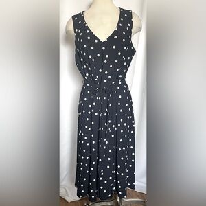 Tommy Hilfiger navy and white polka dot dress